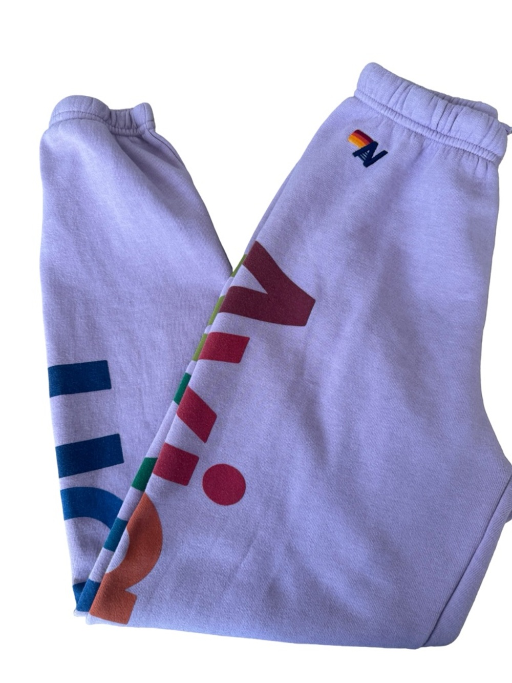 AVIATOR NATION 2 SWEATPANTS - MAUVE Sz Small - Picture 5 of 9